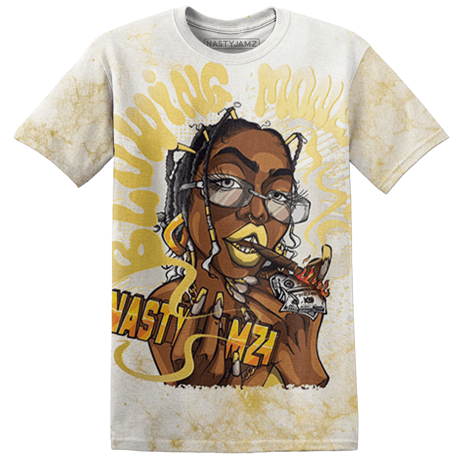 Sail 4s T Shirt Match Blowing Money Fast Girl 3D All-Over Print - NastyJamz