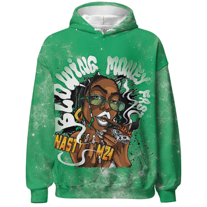 Lucky Green 5s Hoodie Match Blowing Money Fast Girl 3D All-Over Print - NastyJamz