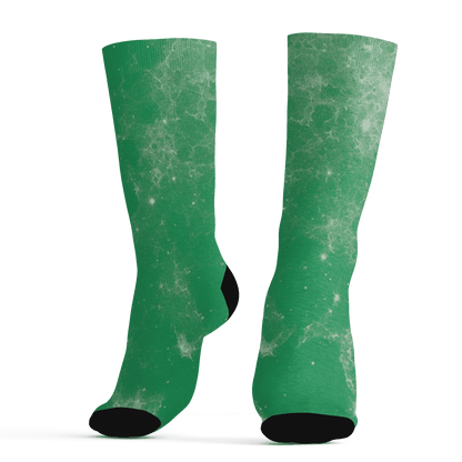 Lucky Green 5s Socks Match Blowing Money Fast Girl 3D All-Over Print - NastyJamz