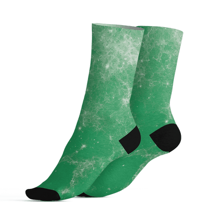 Lucky Green 5s Socks Match Blowing Money Fast Girl 3D All-Over Print - NastyJamz