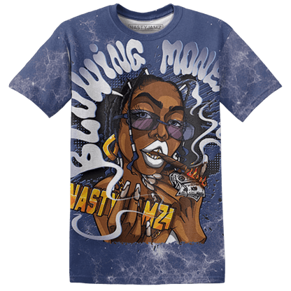 Midnight Navy 5s T Shirt Match Blowing Money Fast Girl 3D All-Over Print - NastyJamz