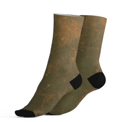 Olive 5s Socks Match Blowing Money Fast Girl 3D All-Over Print - NastyJamz