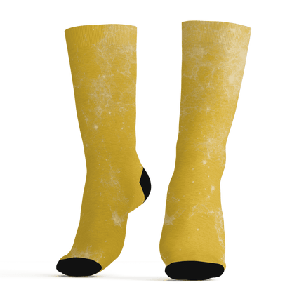 Yellow Ochre 6s Socks Match Blowing Money Fast Girl 3D All-Over Print - NastyJamz