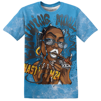 Powder Blue 9s T Shirt Match Blowing Money Fast Girl 3D All-Over Print - NastyJamz