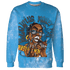 Powder Blue 9s Sweatshirt Match Blowing Money Fast Girl 3D All-Over Print - NastyJamz