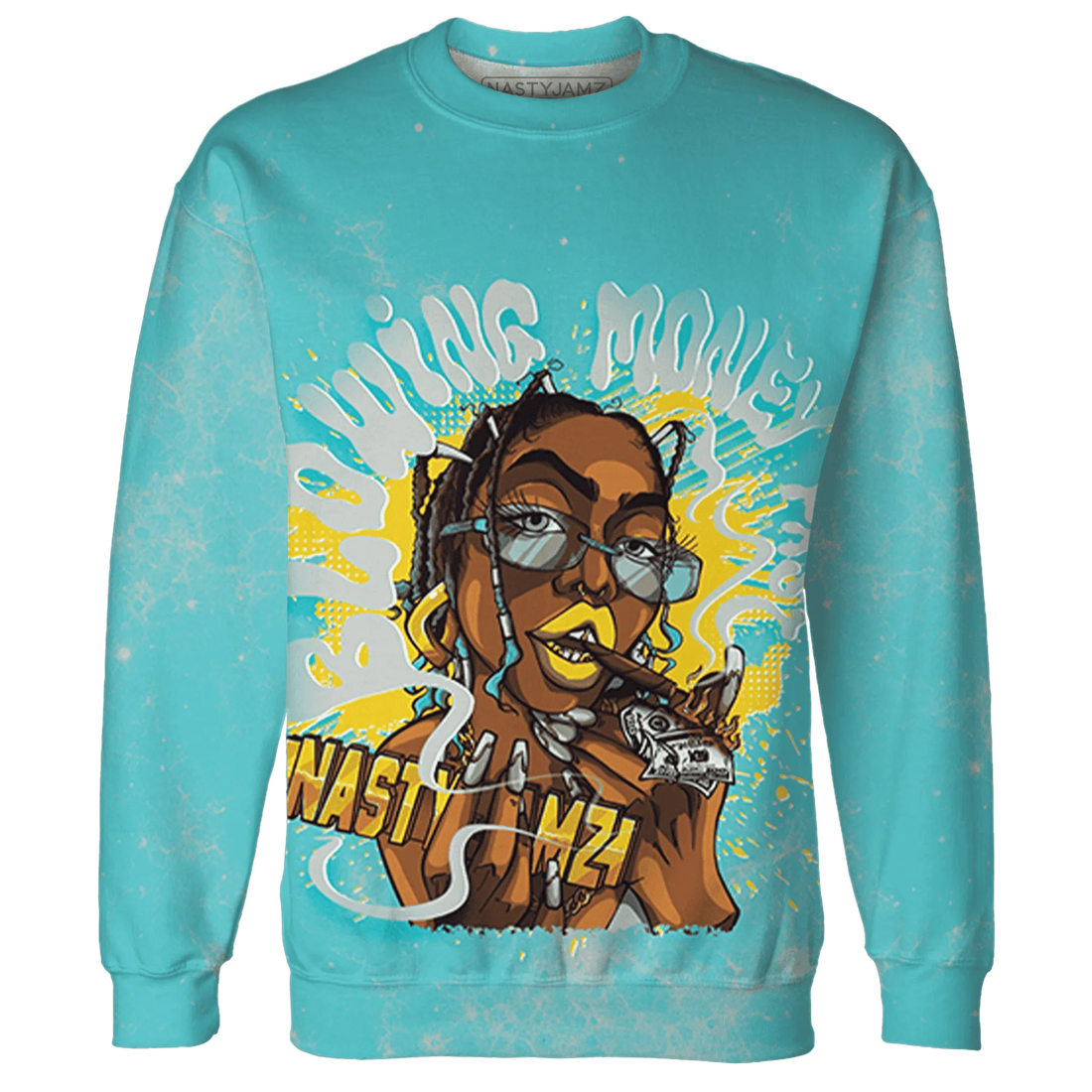 NBL-Cyan-Burst-9060-Sweatshirt-Match-Blowing-Money-Fast-Girl-3D