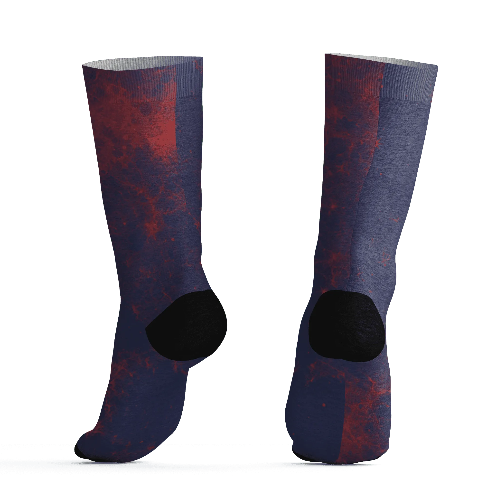 VaporMax-Air-Plus-Midnight-Navy-Gold-Black-Socks-Match-Blowing-Money-Fast-Girl-3D