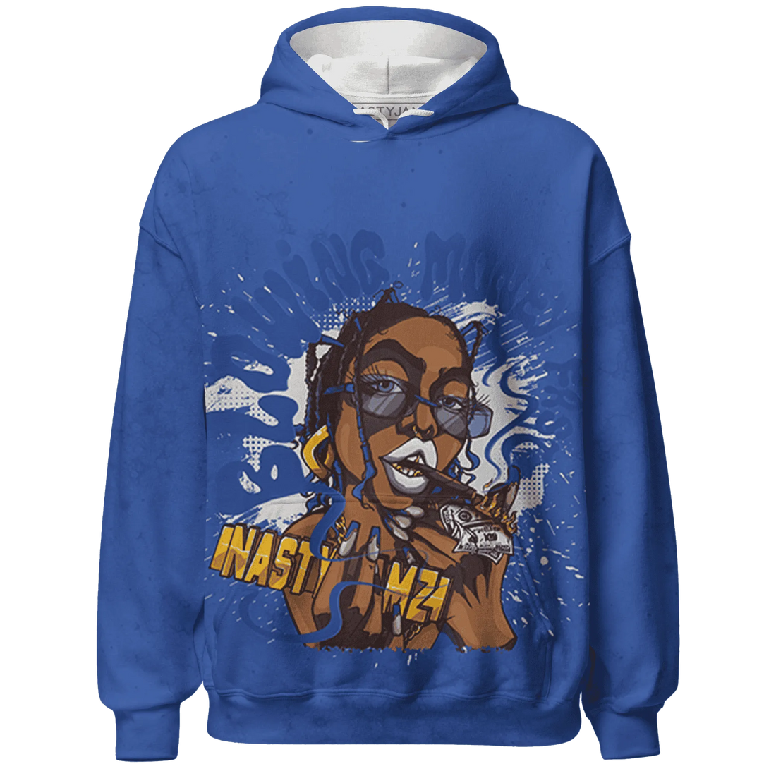 VaporMax-Game-Royal-Blue-Hoodie-Match-Blowing-Money-Fast-Girl-3D