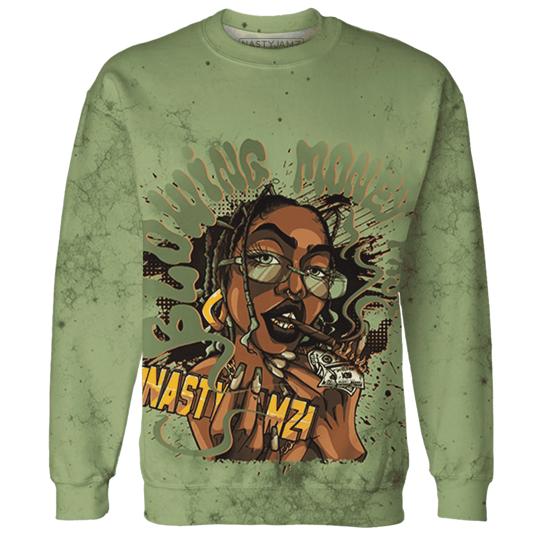 VaporMax-Plus-Alligator-Sweatshirt-Match-Blowing-Money-Fast-Girl-3D