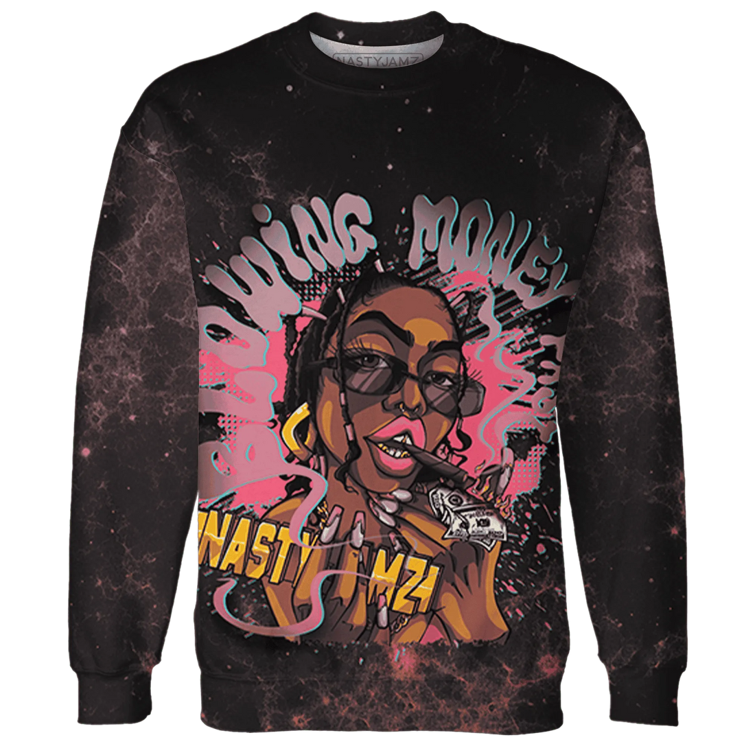 VaporMax-Plus-South-Beach-Sweatshirt-Match-Blowing-Money-Fast-Girl-3D