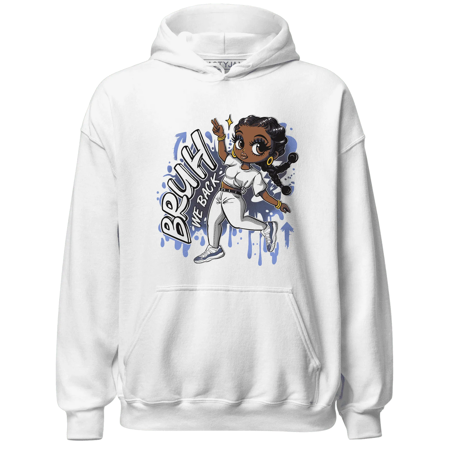 Low-Diffused-Blue-11s-Hoodie-Match-Bruh-We-Back-Girl