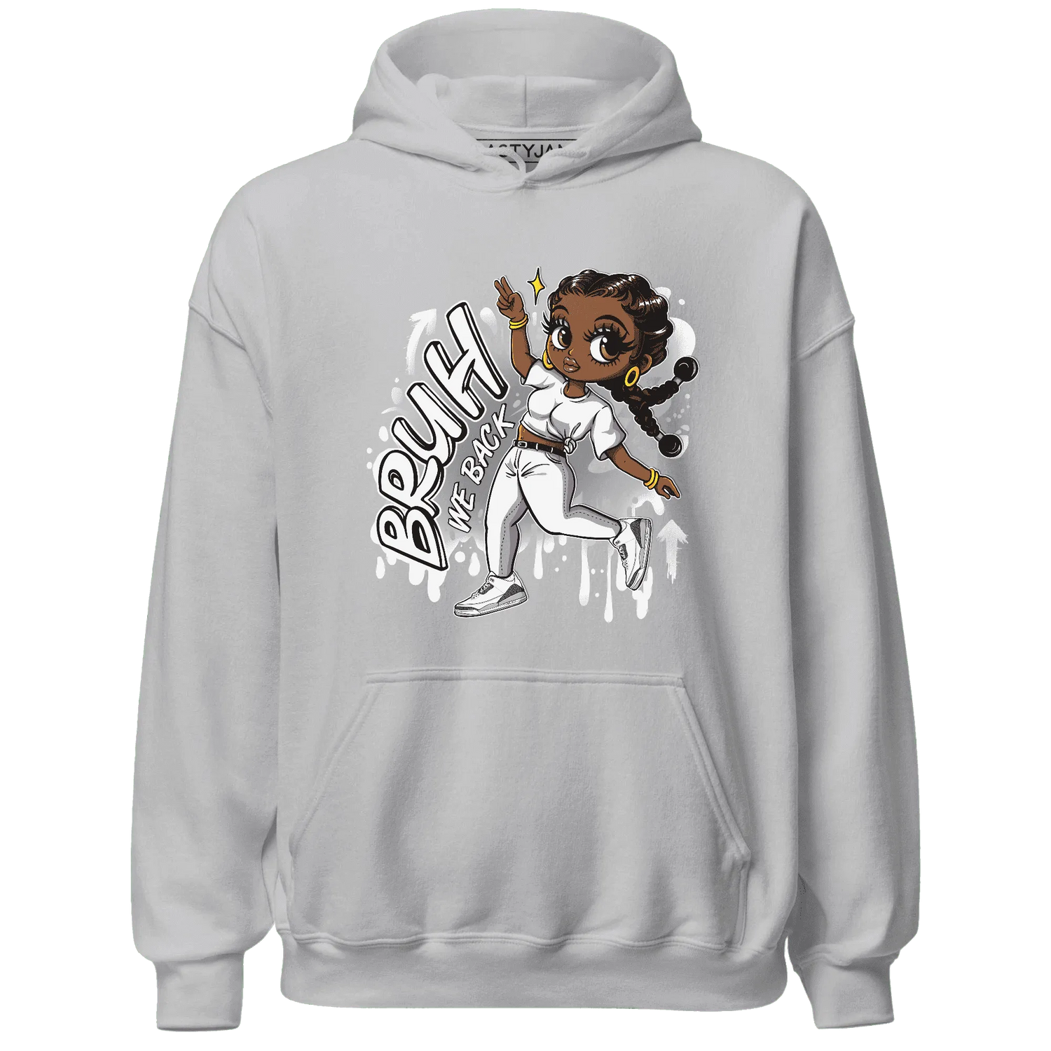 Cement-Grey-3s-Hoodie-Match-Bruh-We-Back-Girl