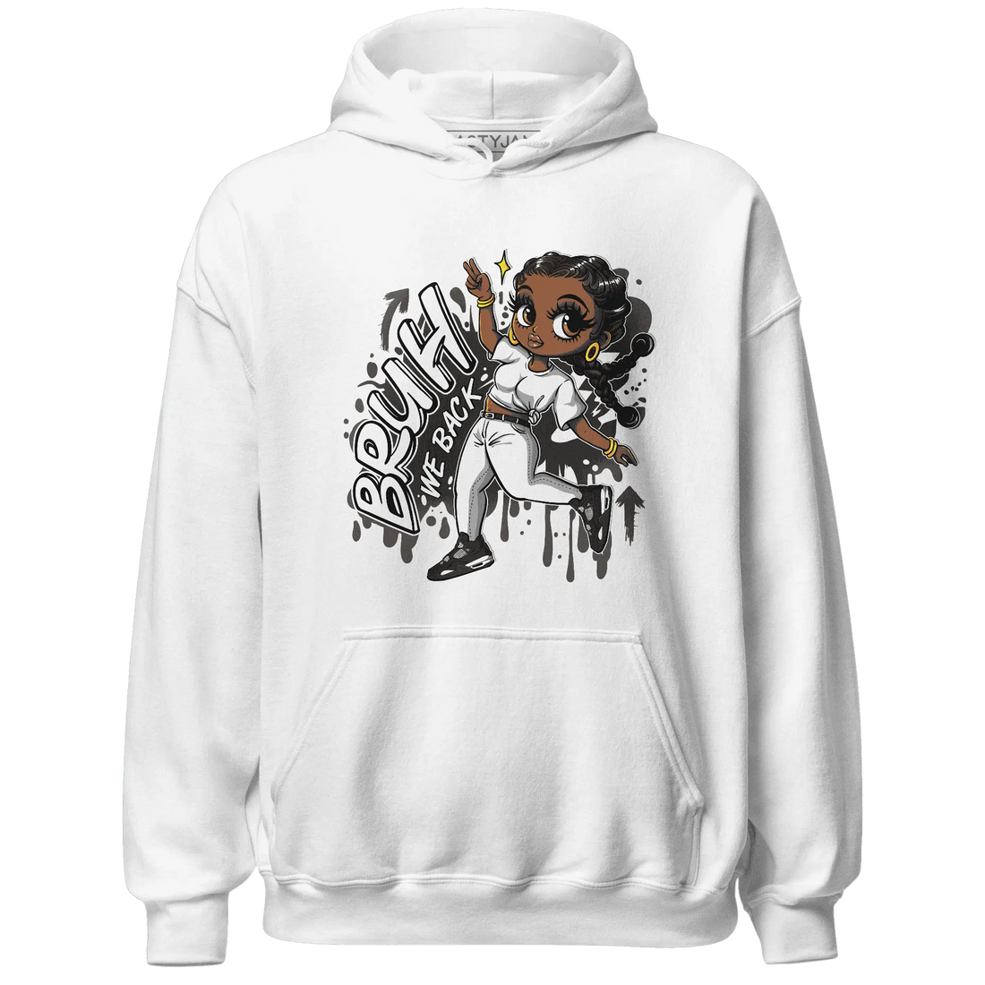 White-Thunder-4s-Hoodie-Match-Bruh-We-Back-Girl