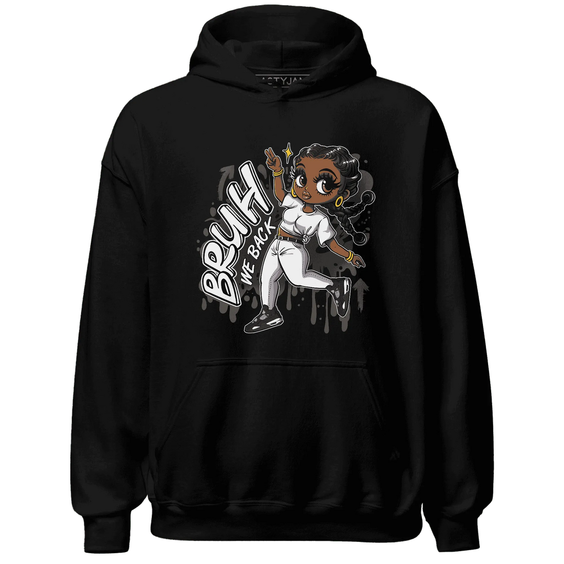 White-Thunder-4s-Hoodie-Match-Bruh-We-Back-Girl