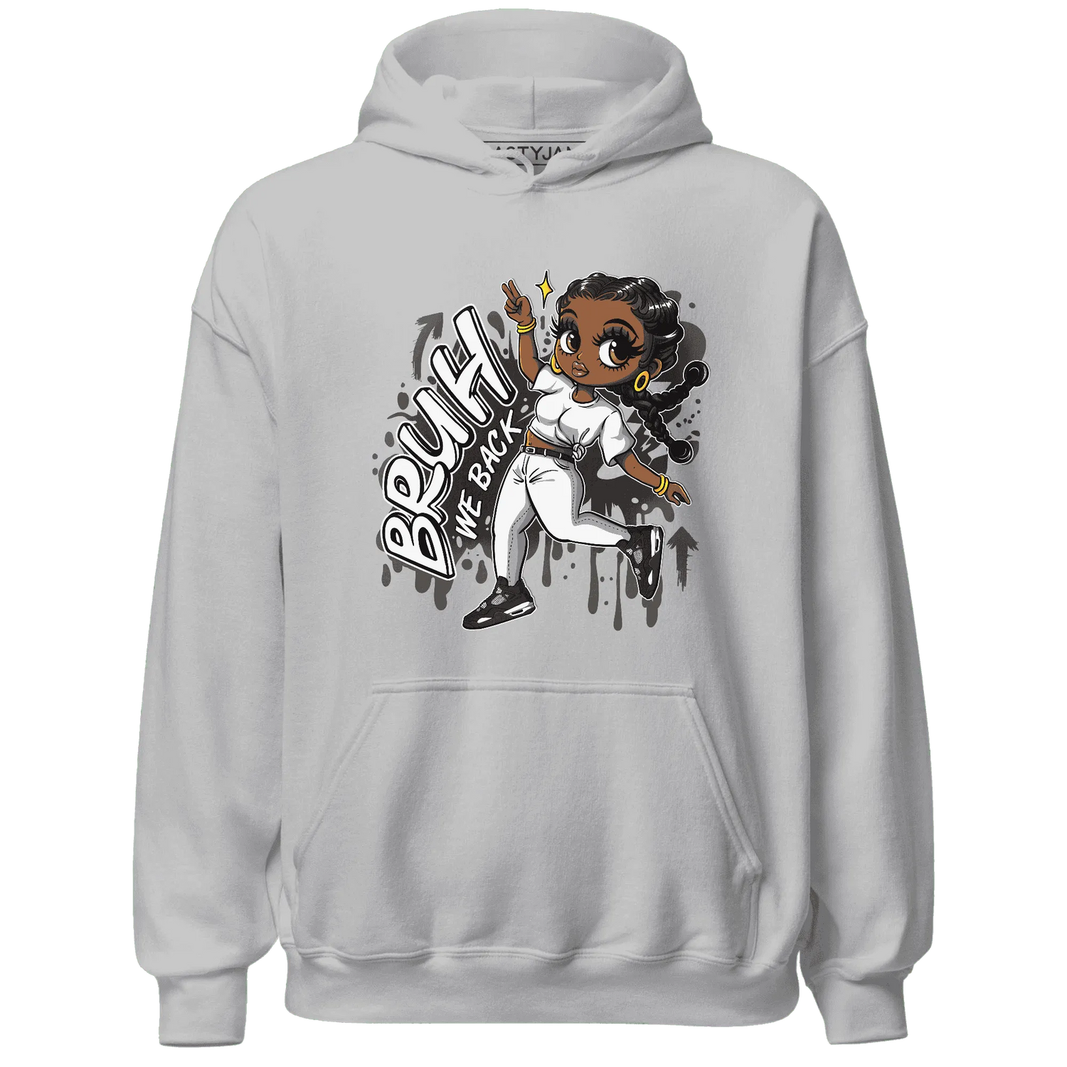 White-Thunder-4s-Hoodie-Match-Bruh-We-Back-Girl