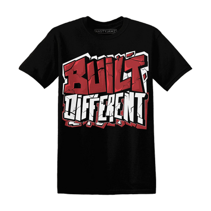 Black-Toe-Reimagined-Red-White-1s-NastyJamz-T-Shirt-Match-Built-Different