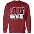 High 85 Metallic Burgundy 1s Sweatshirt Match Built Different - NastyJamz