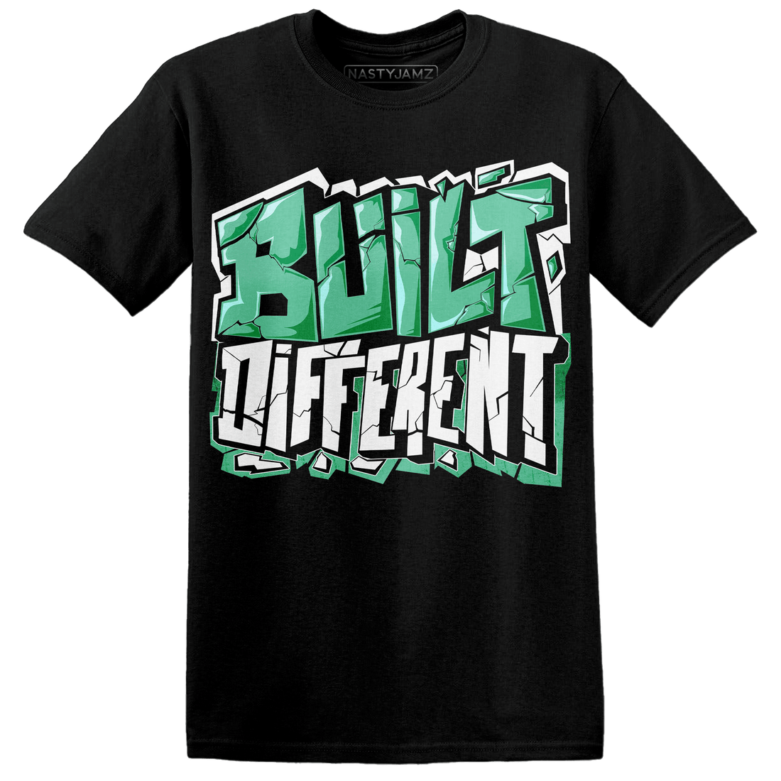 High OG Green Glow 1s T Shirt Match Built Different - NastyJamz