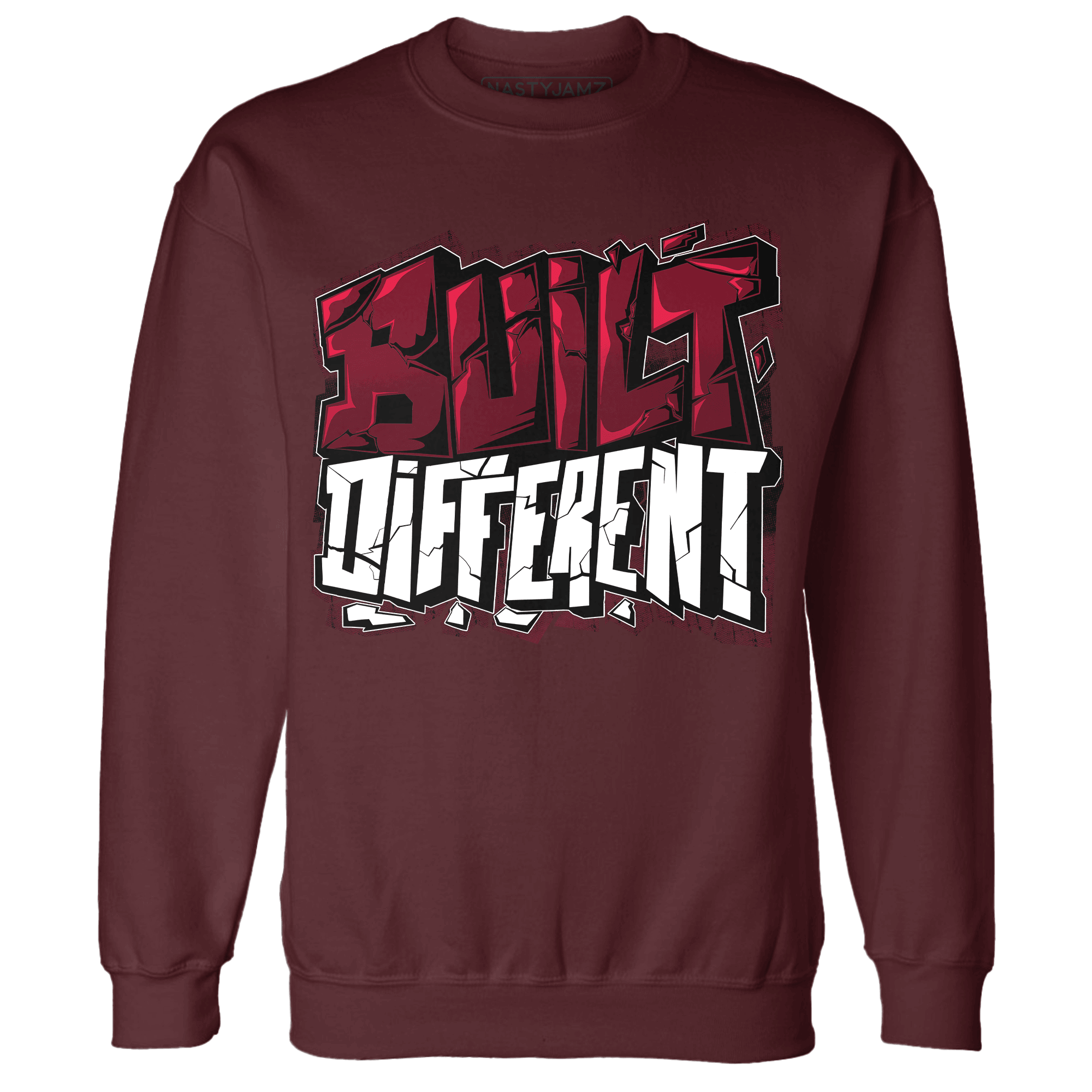 High White Team Red 1s Sweatshirt Match Built Different - NastyJamz