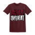 High White Team Red 1s T Shirt Match Built Different - NastyJamz