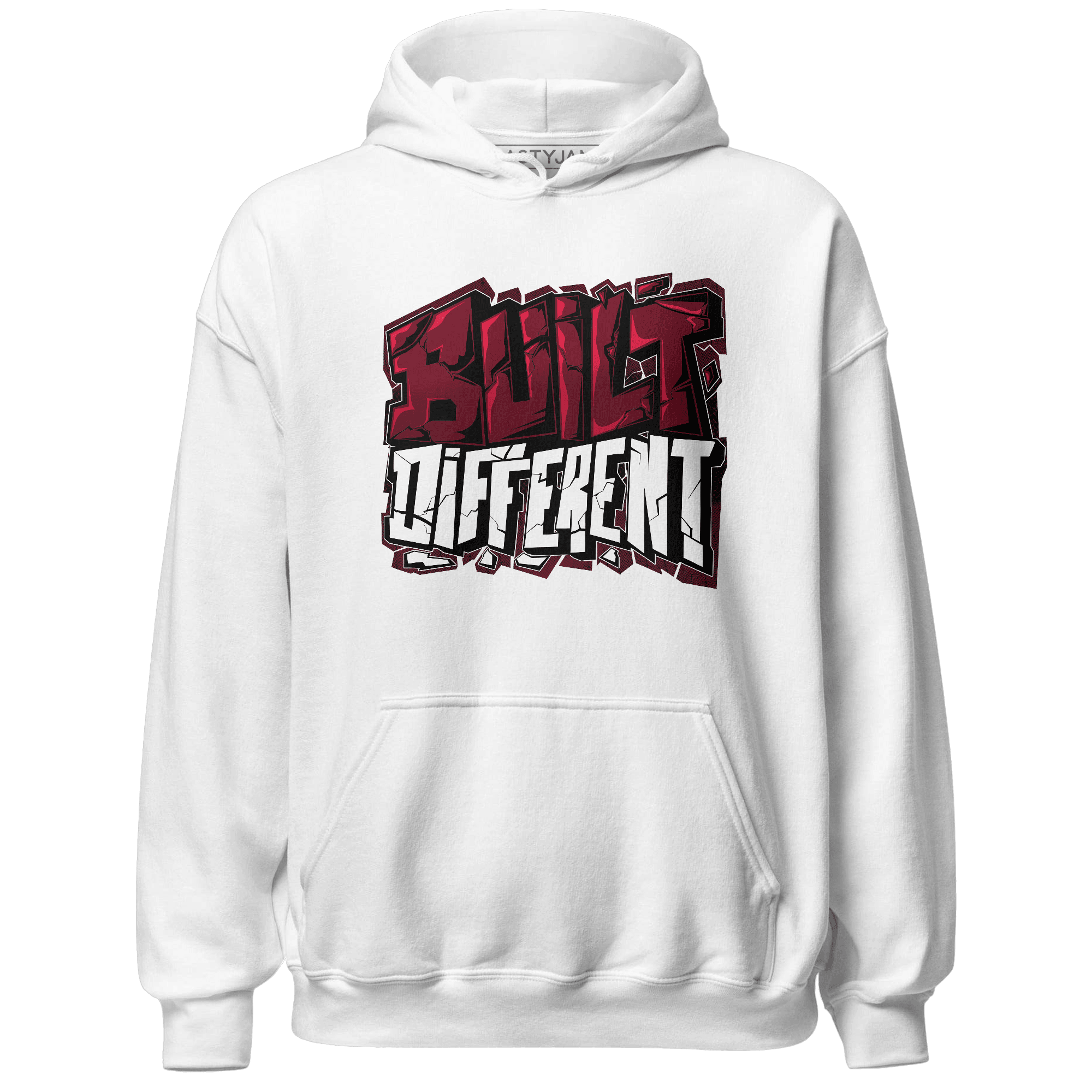 High White Team Red 1s Hoodie Match Built Different - NastyJamz