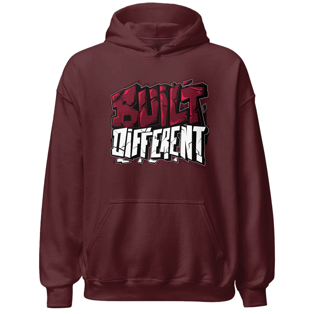 High White Team Red 1s Hoodie Match Built Different - NastyJamz