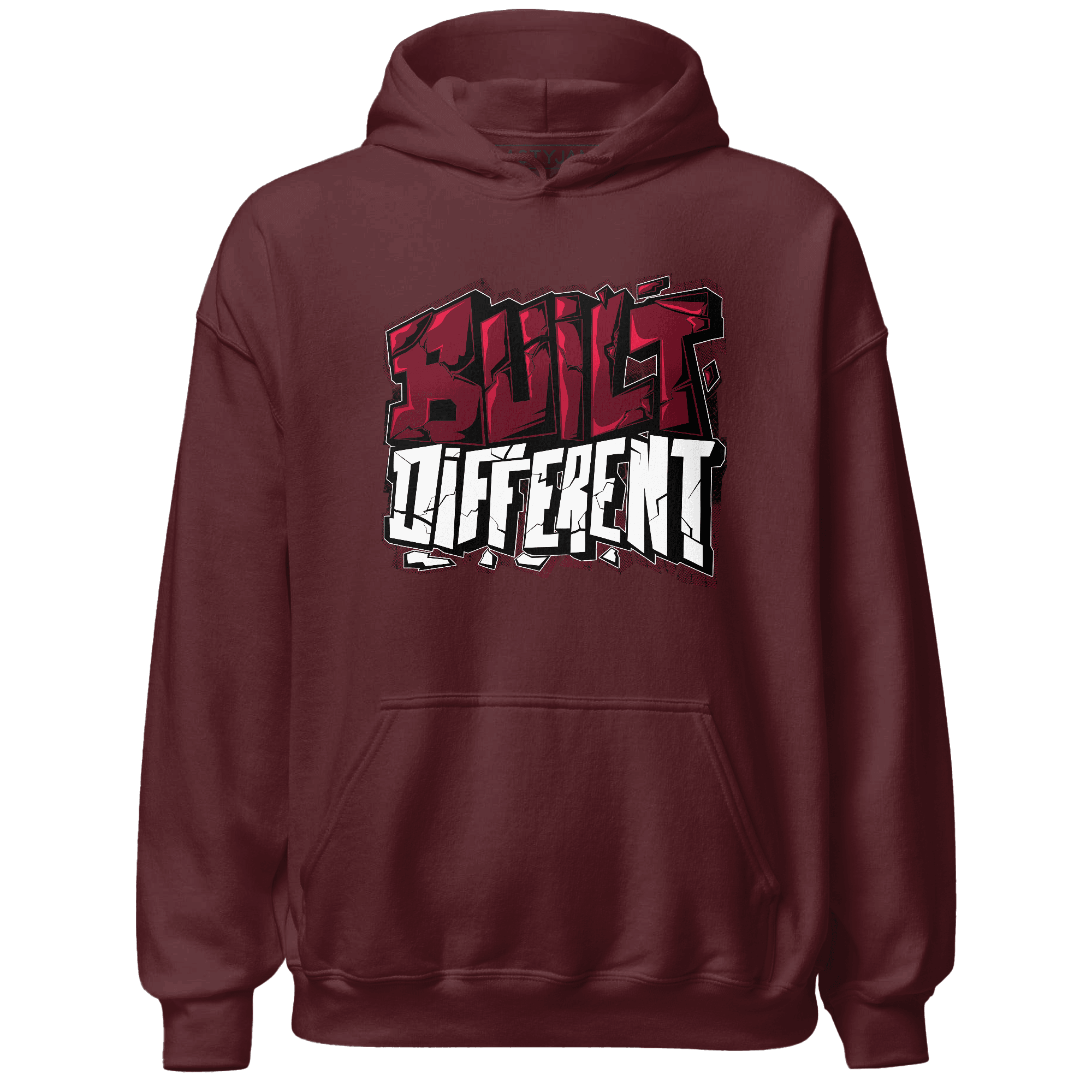 High White Team Red 1s Hoodie Match Built Different - NastyJamz