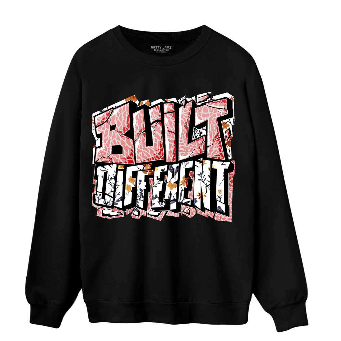 Red Stardust 3s Sweatshirt Match Built Different - NastyJamz