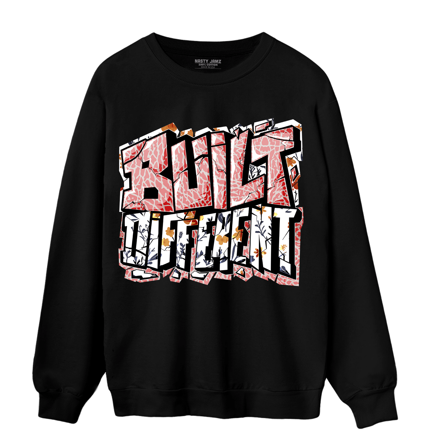 Red Stardust 3s Sweatshirt Match Built Different - NastyJamz