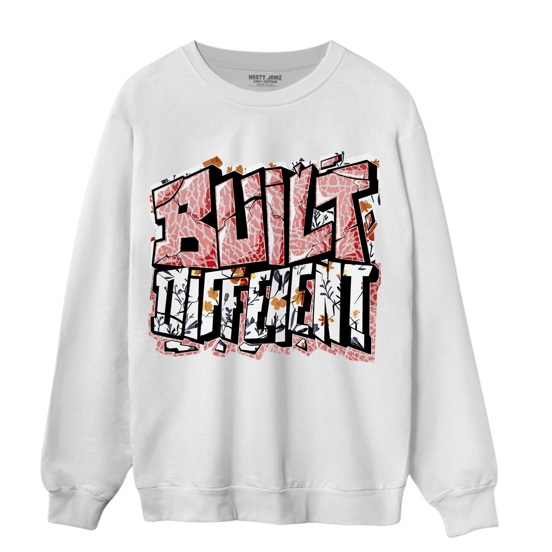 Red Stardust 3s Sweatshirt Match Built Different - NastyJamz