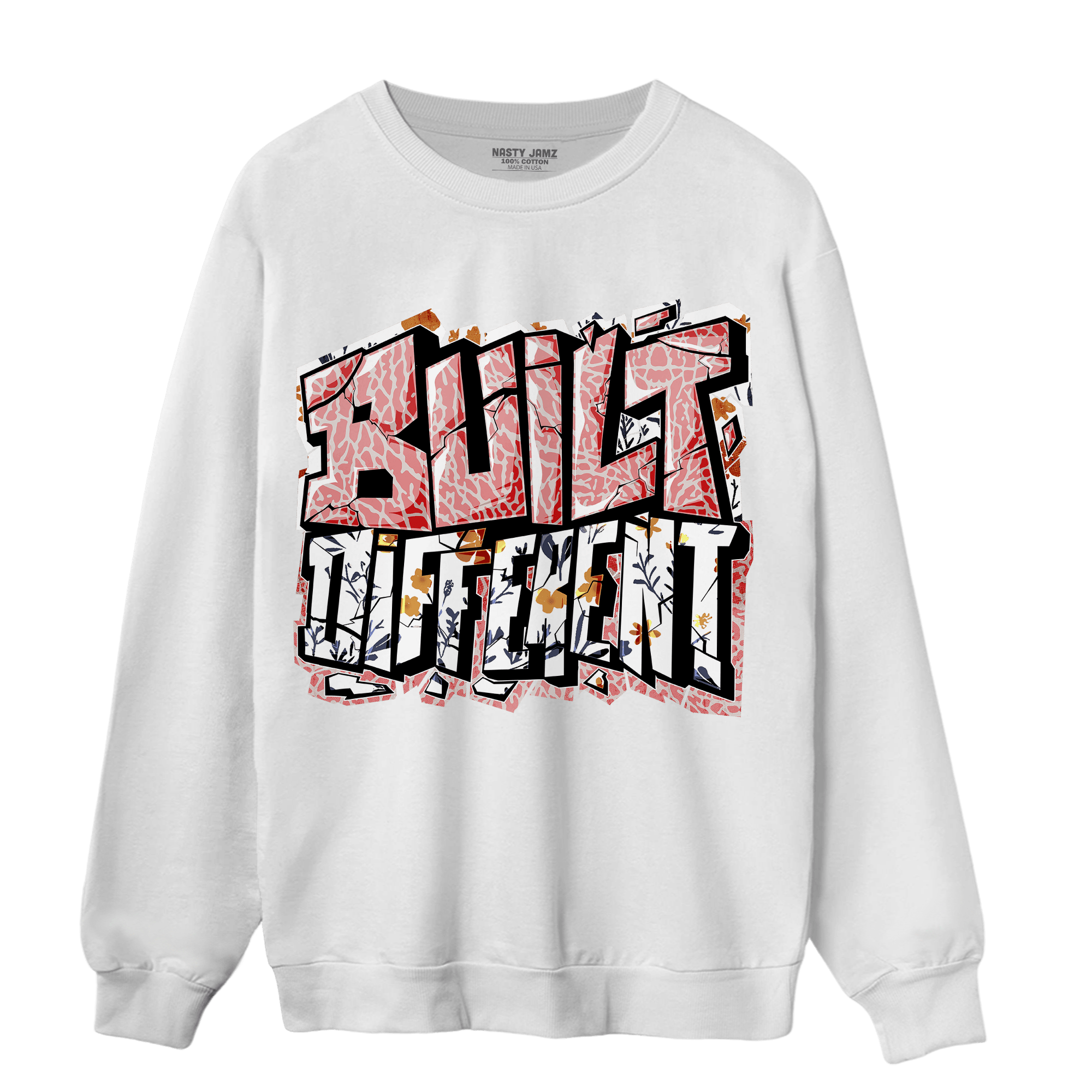 Red Stardust 3s Sweatshirt Match Built Different - NastyJamz