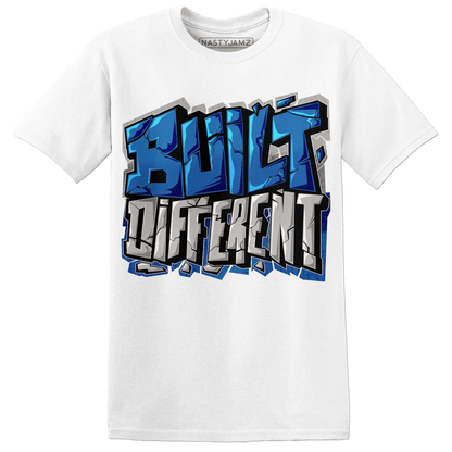 Industrial Blue 4s T Shirt Match Built Different - NastyJamz