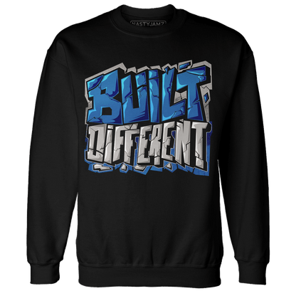 Industrial Blue 4s Sweatshirt Match Built Different - NastyJamz