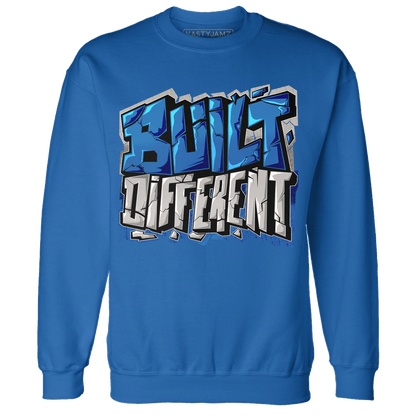 Industrial Blue 4s Sweatshirt Match Built Different - NastyJamz