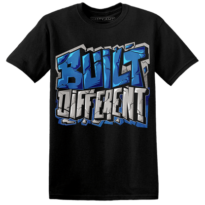 Industrial Blue 4s T Shirt Match Built Different - NastyJamz