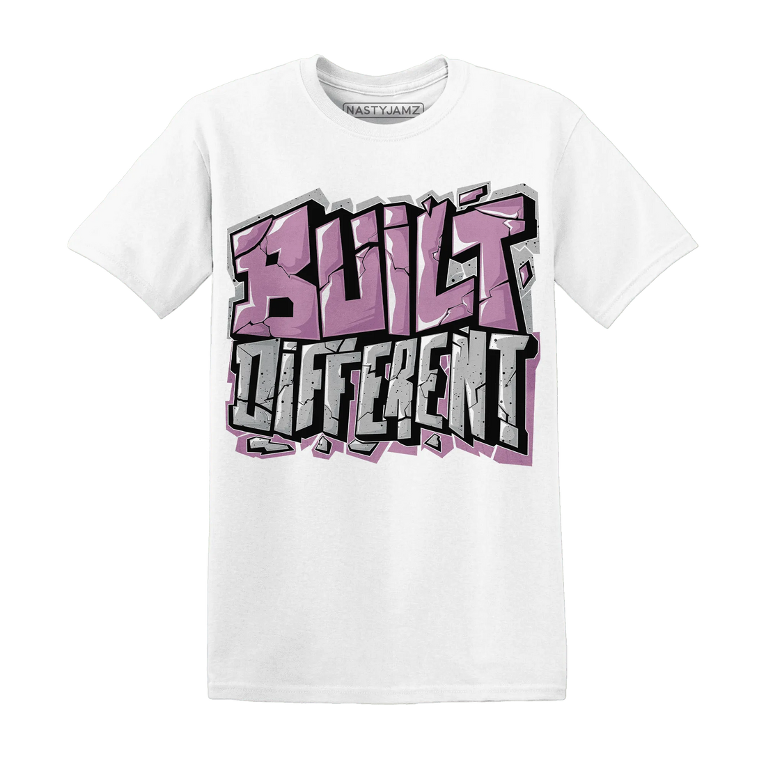 Orchid-Neutral-Grey-Black-White-4s-NastyJamz-T-Shirt-Match-Built-Different