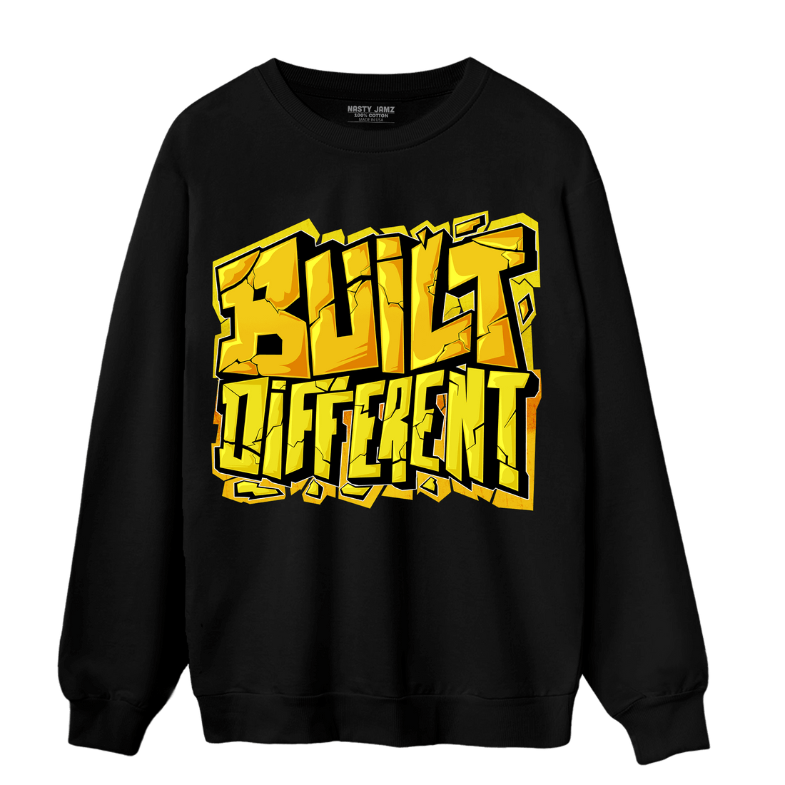 Vivid Sulfur 4s Sweatshirt Match Built Different - NastyJamz