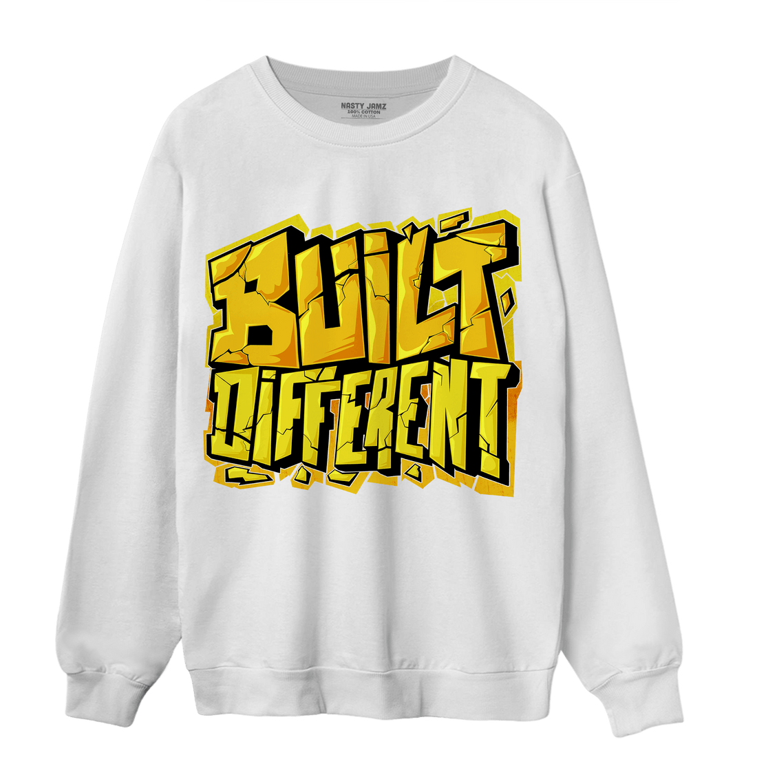 Vivid Sulfur 4s Sweatshirt Match Built Different - NastyJamz