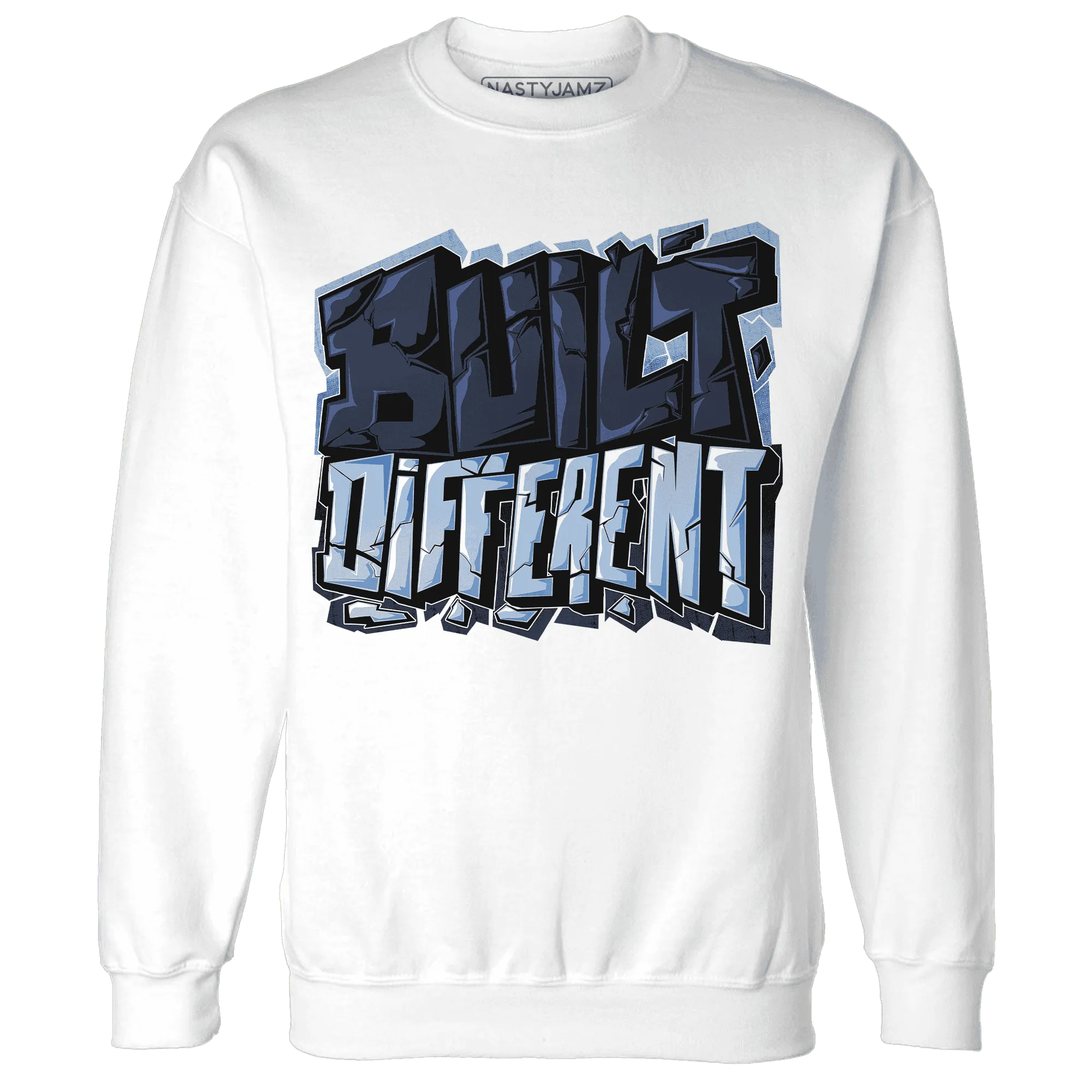 White-Navy-6s-Sweatshirt-Match-Built-Different