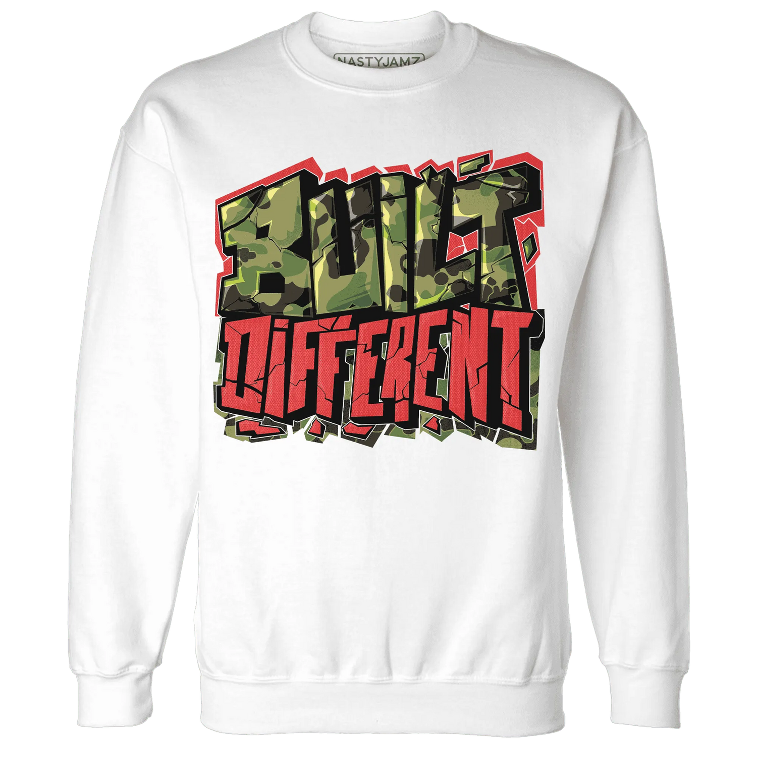 AM-90-Dark-Sage-Solar-Red-NastyJamz-Sweatshirt-Match-Built-Different