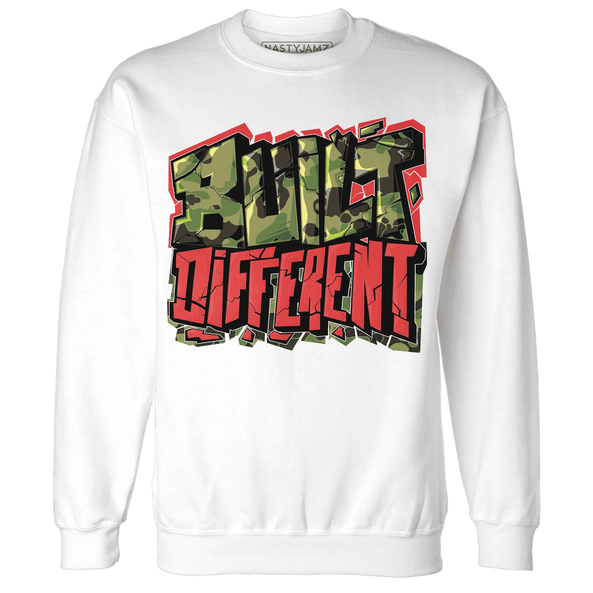 AM-90-Dark-Sage-Solar-Red-NastyJamz-Sweatshirt-Match-Built-Different
