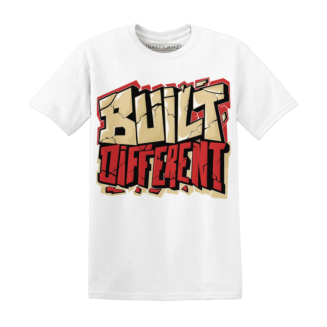 Dunk-Strawberry-Waffle-Pale-Vanilla-University-Red-Sail-Wheat-Low-Retro-NastyJamz-T-Shirt-Match-Built-Different