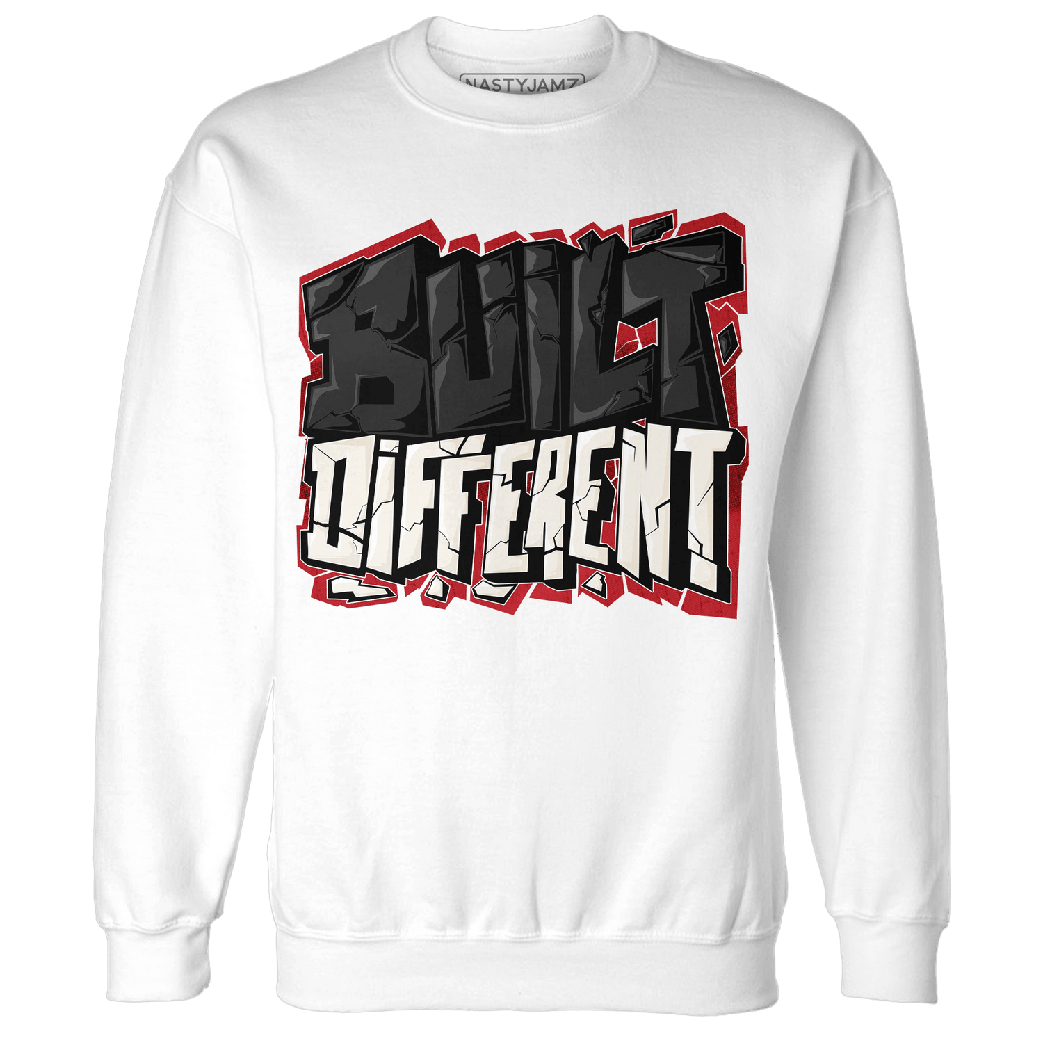 Jumman Jack University Red Sweatshirt Match Built Different - NastyJamz