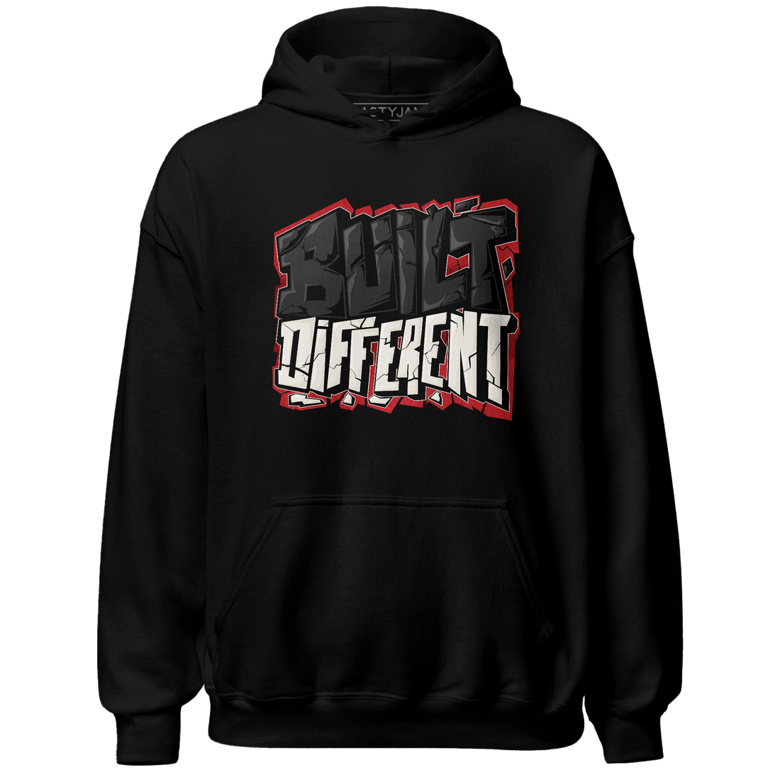 Jumman Jack University Red Hoodie Match Built Different - NastyJamz