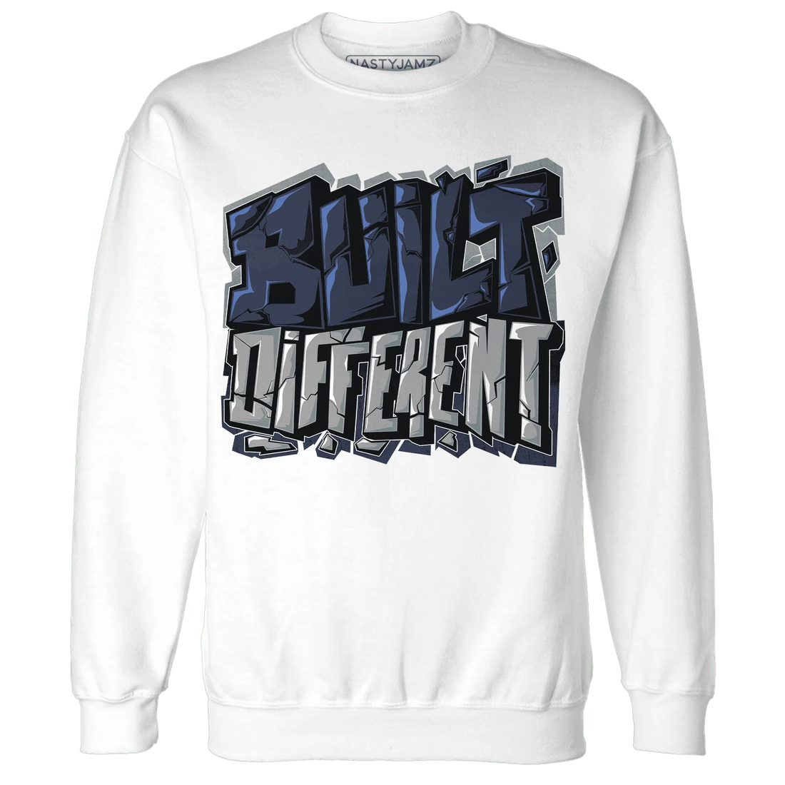 VaporMax-Plus-Midnight-Navy-White-Metallic-Silver-NastyJamz-Sweatshirt-Match-Built-Different