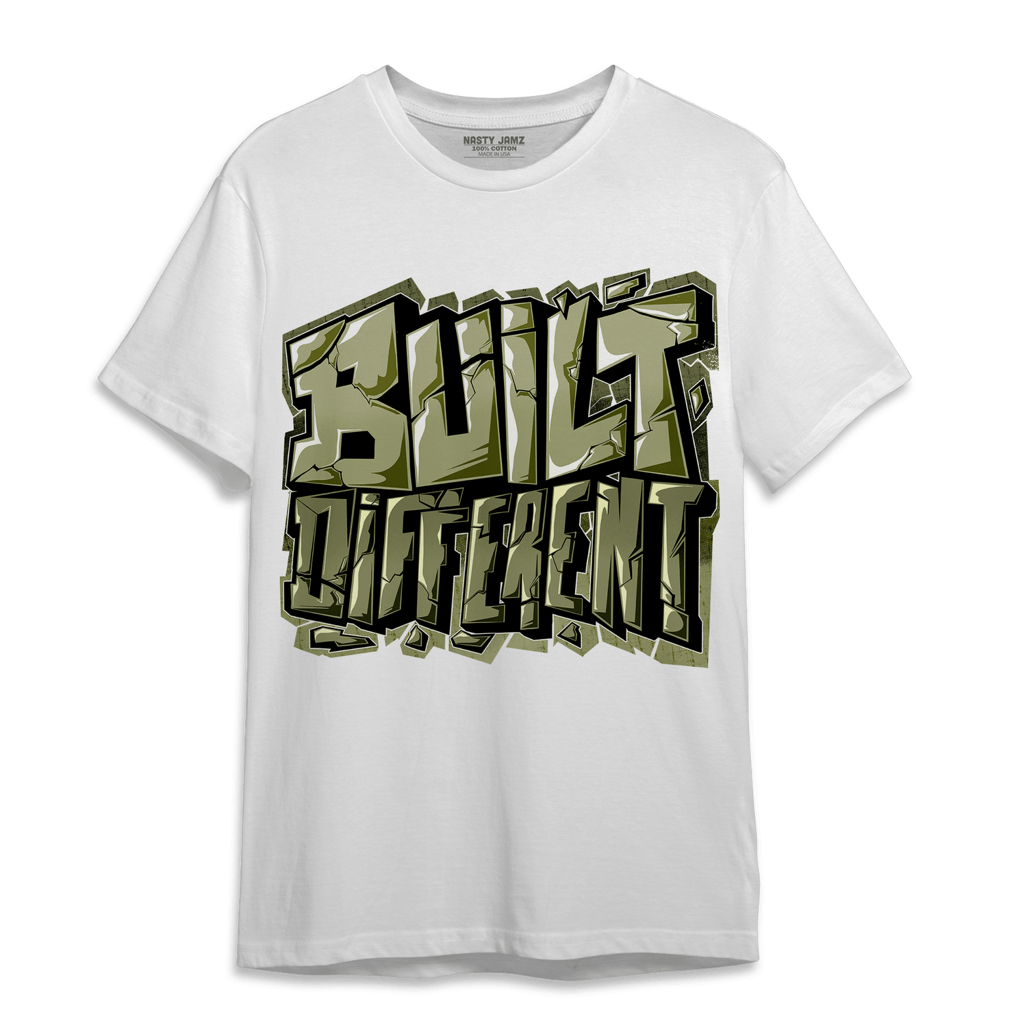 Yeezy Slide Resin T Shirt Match Built Different - NastyJamz