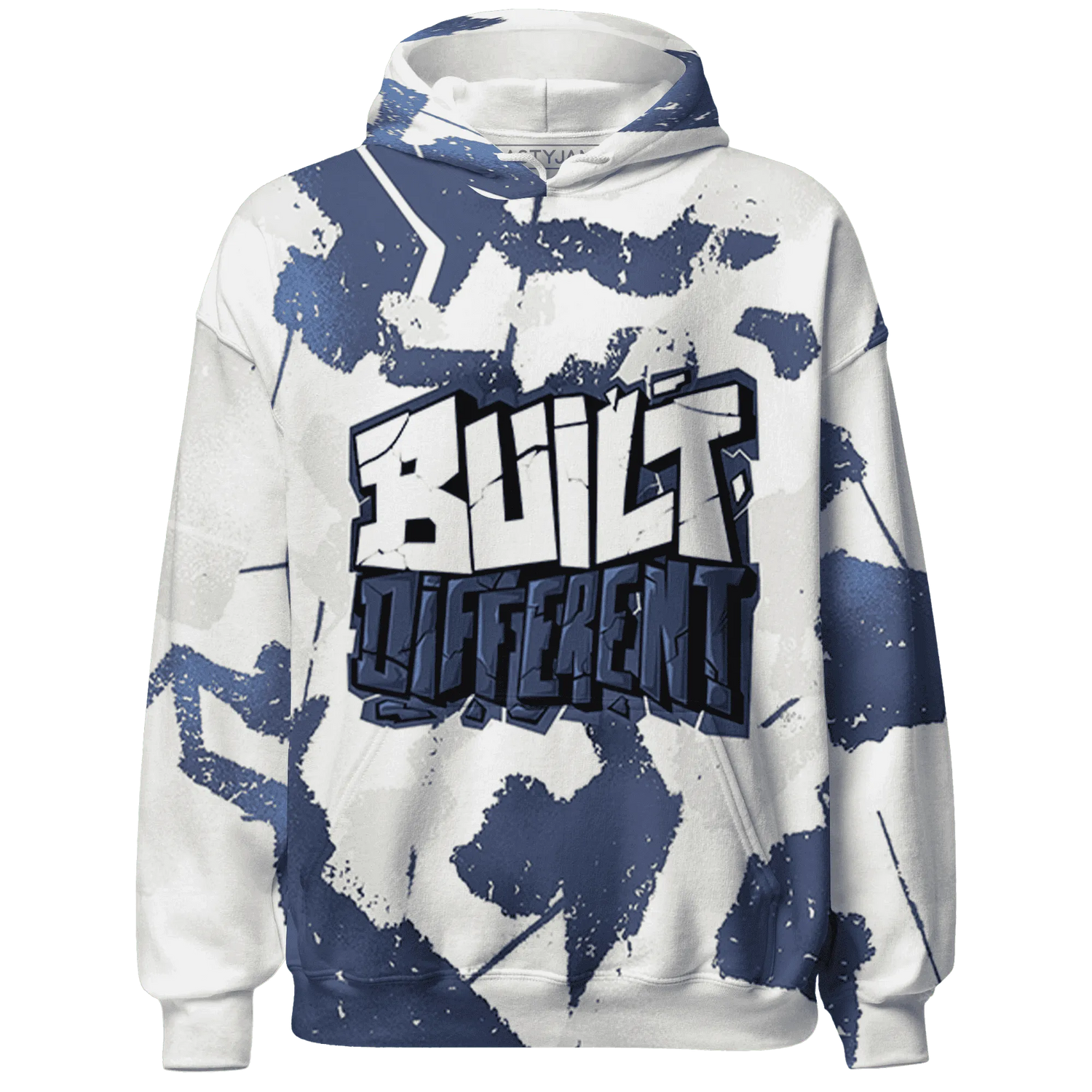 Low-Diffused-Blue-11s-Hoodie-Match-Built-Different-3D-Broken
