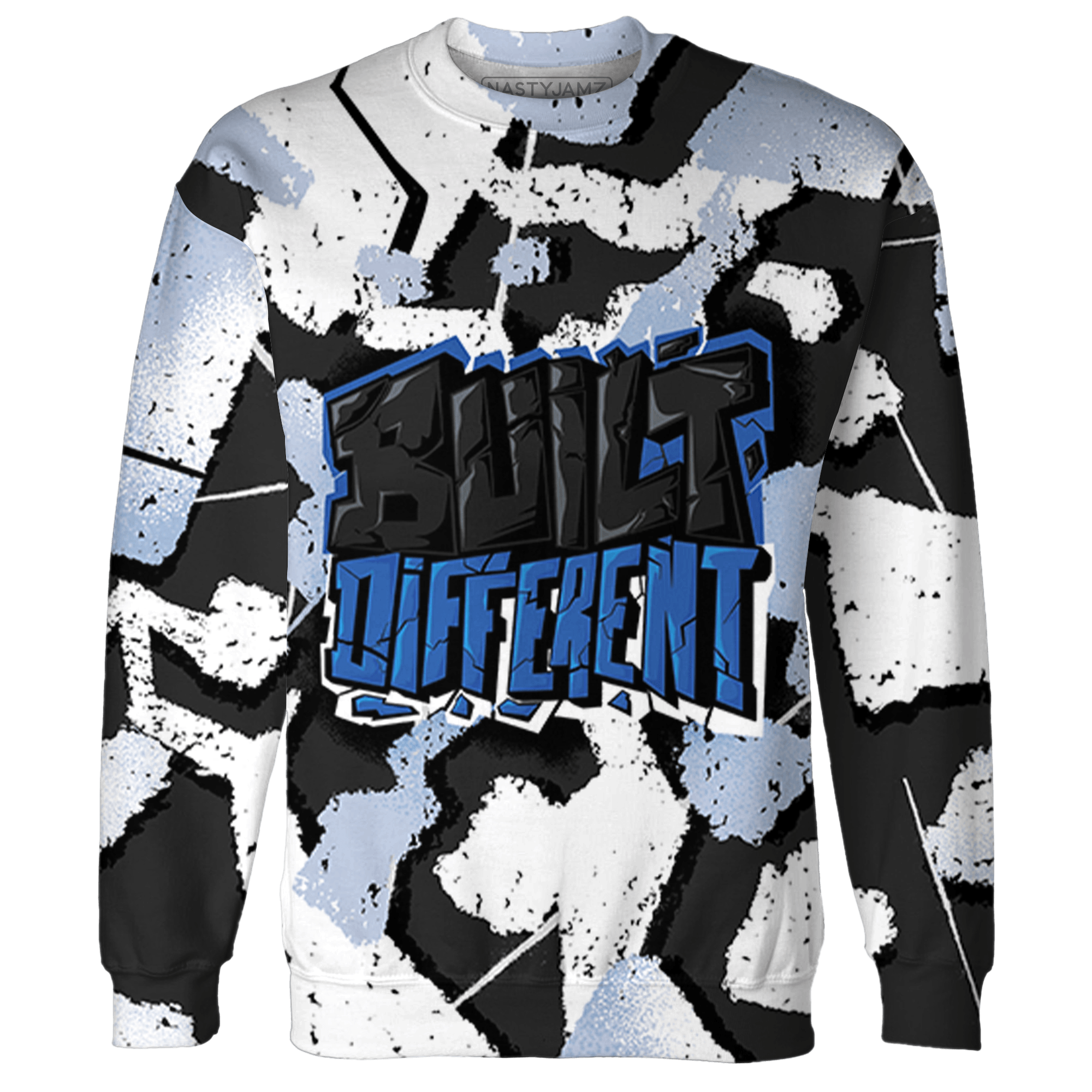 Low Space Jamz 11s Sweatshirt Match Built Different 3D All-Over Print Broken - NastyJamz