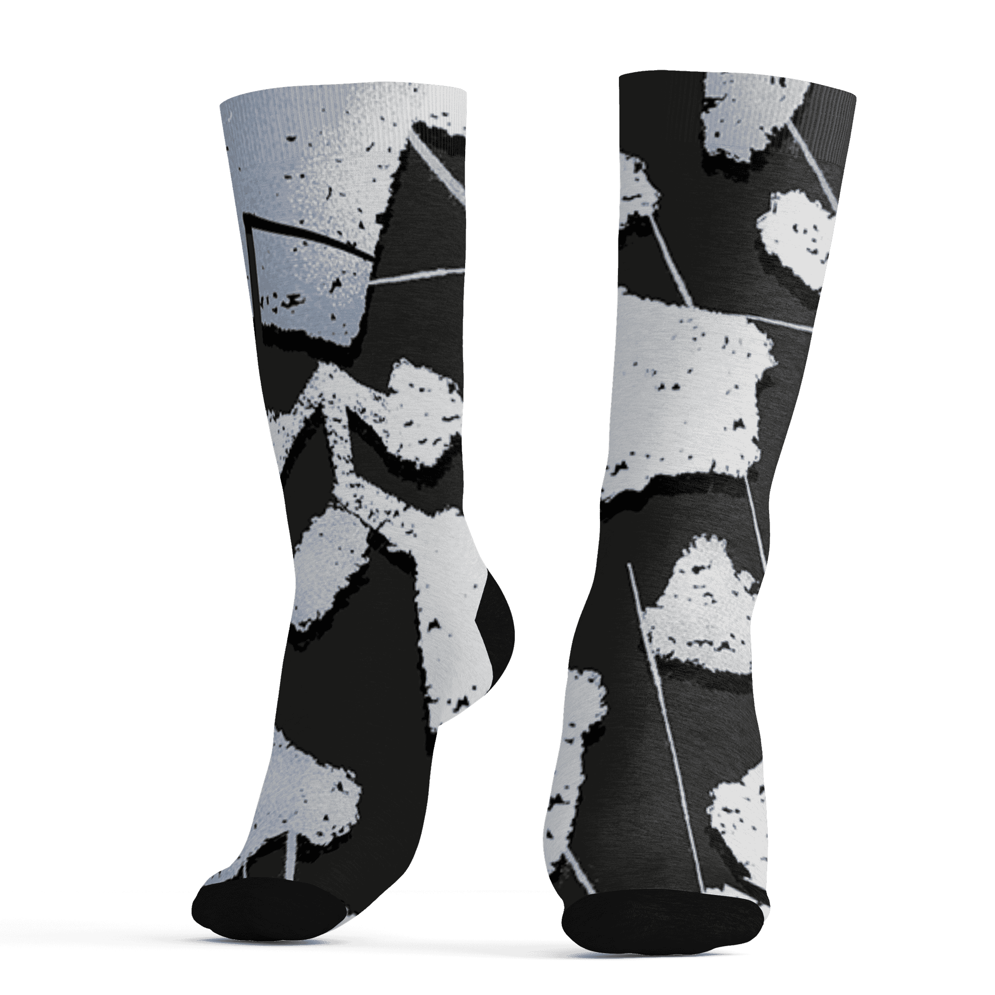 Low Space Jamz 11s Socks Match Built Different 3D All-Over Print Broken - NastyJamz
