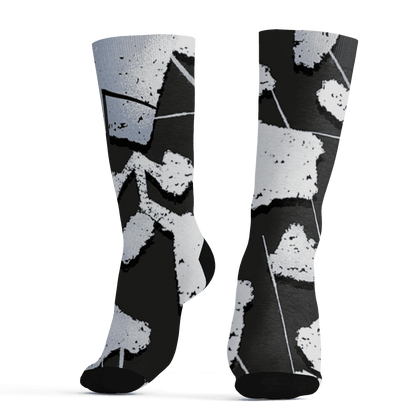 Low Space Jamz 11s Socks Match Built Different 3D All-Over Print Broken - NastyJamz